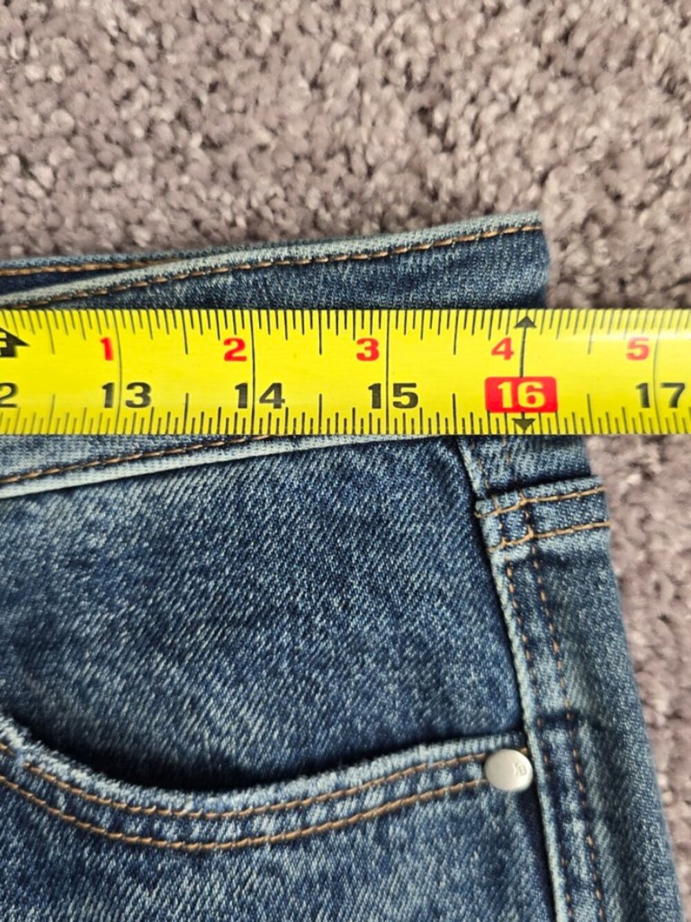 Judy Blue High Rise Straight Leg Jeans Denim JB88922 Stretch Medium Wash 7 28 - Picture 8 of 14